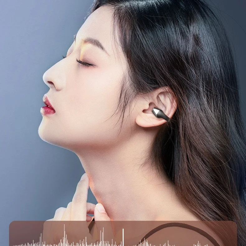 

Bluetooth-гарнитура S03, ушное кольцо для костной проводимости, спортивные ушные клипсы с микрофоном, ушной крючок, совместимая гарнитура для смартфона