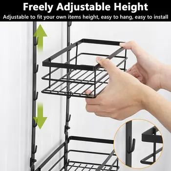 Bathroom basket on the fourth floor behind the door, surface treatment process, waterproof and rust proof 2