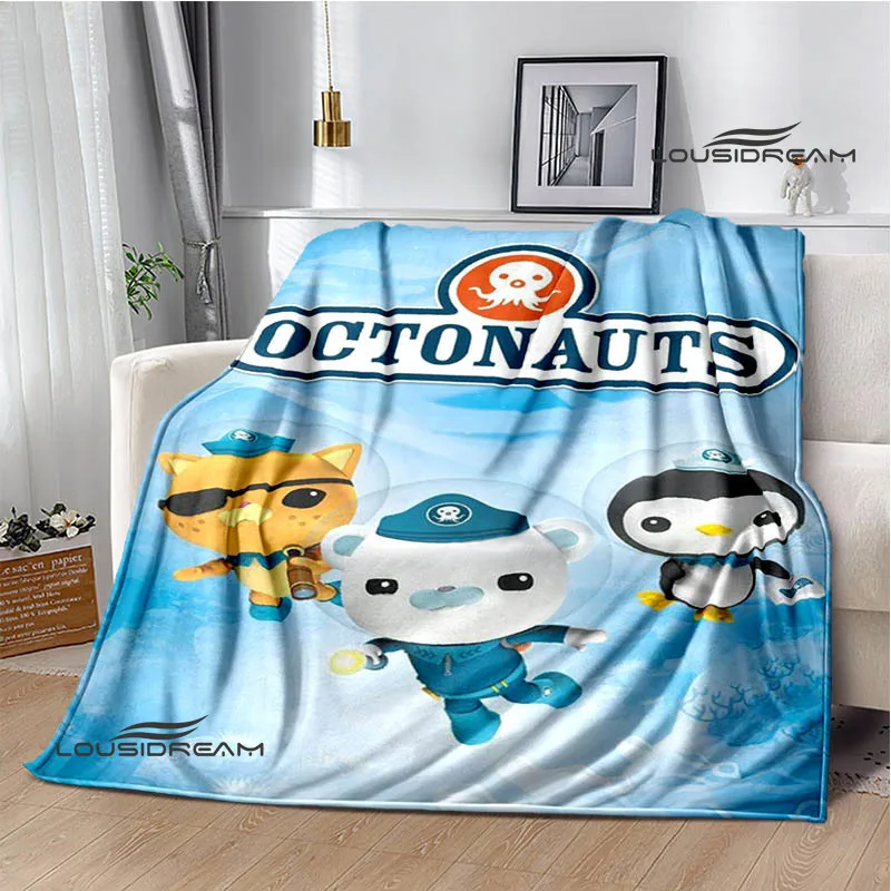 Octonauts 만화 프린트 담요, 어린이 따뜻한 플란넬 담요, 부드럽고 편안한 담요, 가정 여행 담요, 생일 선물