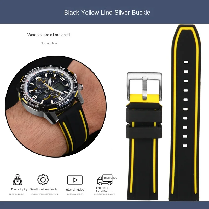 Anelaレポート For Citizen Blue Angel watch strap second generation AT8020