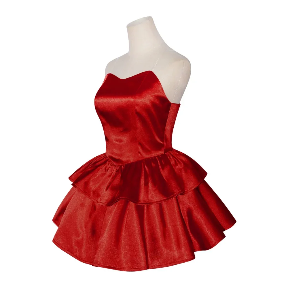 Generic Red Strapless Tube Dress Costume for Women (Unofficial)