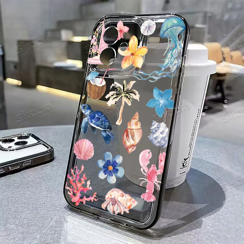 Blue Ocean Animals Shockproof Silicone Phone Case
