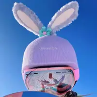 Ski Helmet Cover Funny Single Board Double Board Warm Ski Helmet Cover Personality Cover Unicorn Rabbit Ear Giraffe Lovely Goat 1