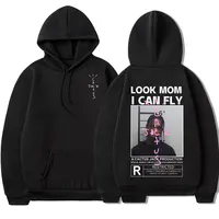 Cactus Jack Logo Print Hoodie Men Women LOOK MOM I CAN FLY Travis Scott Pullover Unisex Fashion Hip Hop Sweatshirts Streetwear 1