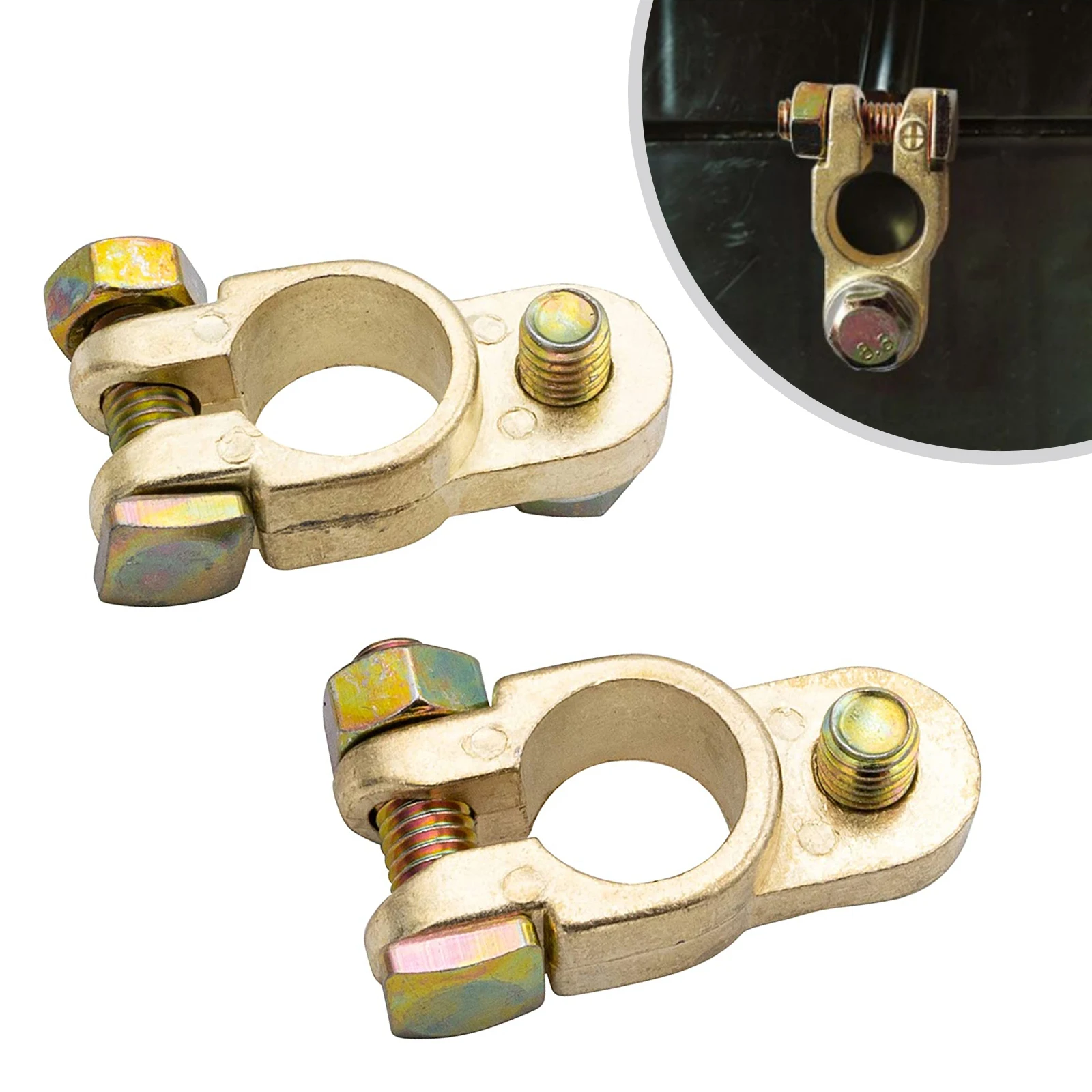 Car Battery Terminal Clamp Battery Pole Clamps Connection Terminals For Car Boat Motorhome