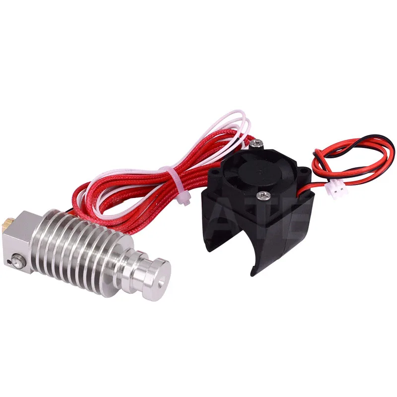 Kit E3D-V5/V6 Long/Short Range Extruder Head 3D Printer Nozzle E3DV5 Complete Set With Fan And Feeding Tube