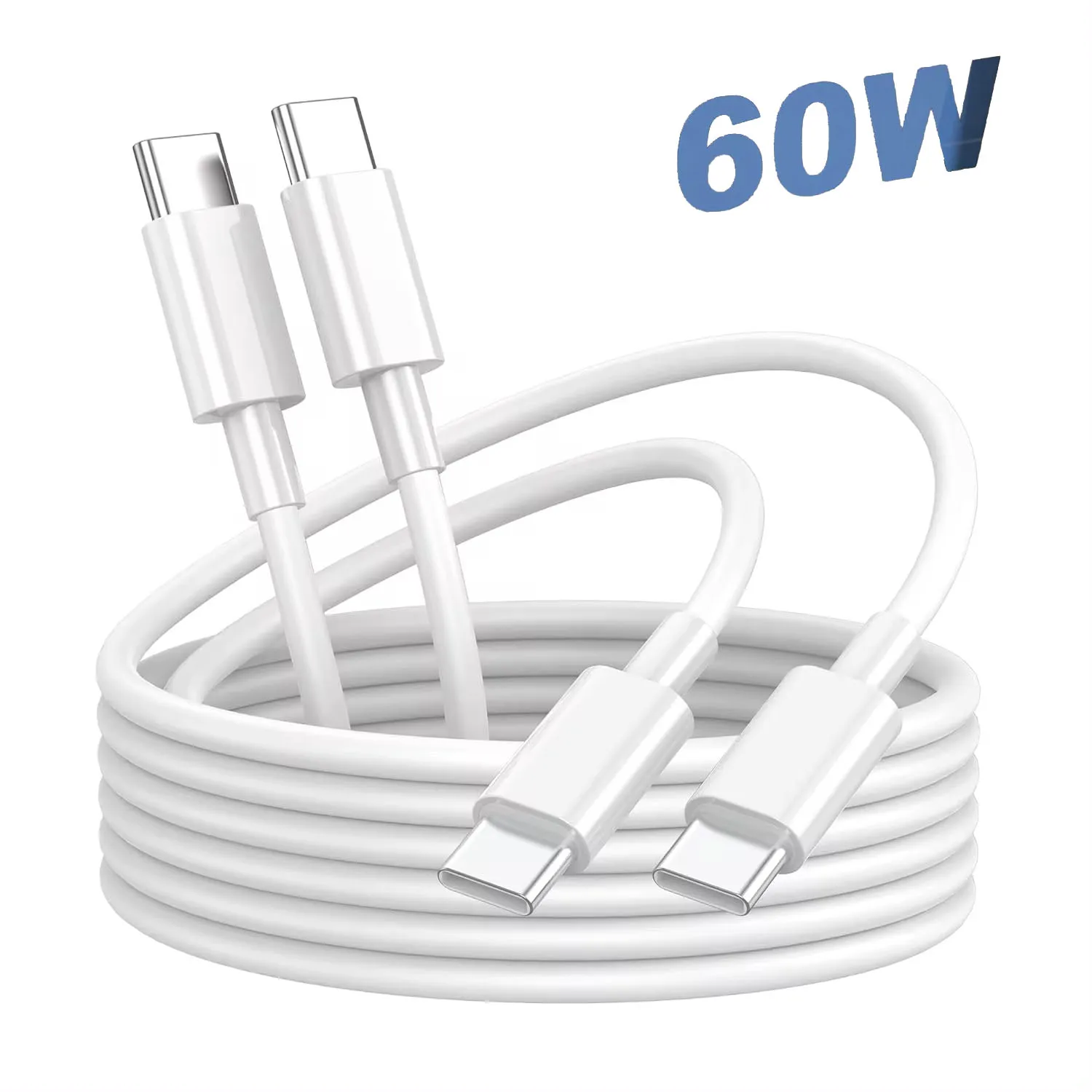 Charging Cable 60W Type USB C to C Fast For 15 Pro Max Android Smart Phone