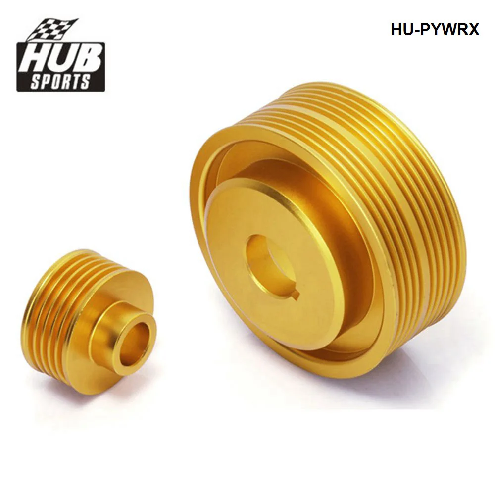 HUB sports Aluminum Lightweight Crank Engine Pulley For Subaru Impreza WRX 06-07 Turbo HU-PYWRX