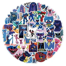 

10/30/50Pcs/set Huggy Wuggy наклейки Horror Escape Game Poppy Playtime Cartoon Anime Fans Stickers for Phone Luggage Laptop
