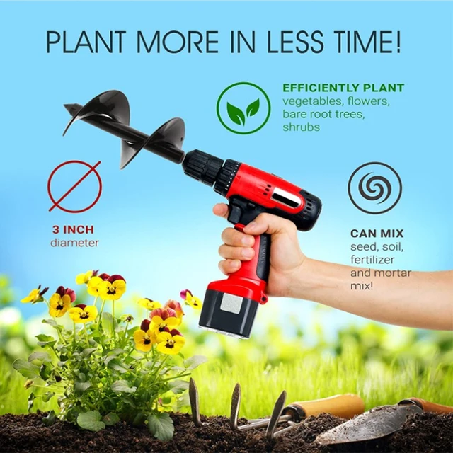 Garden Ground Spiral Drill Power Tools