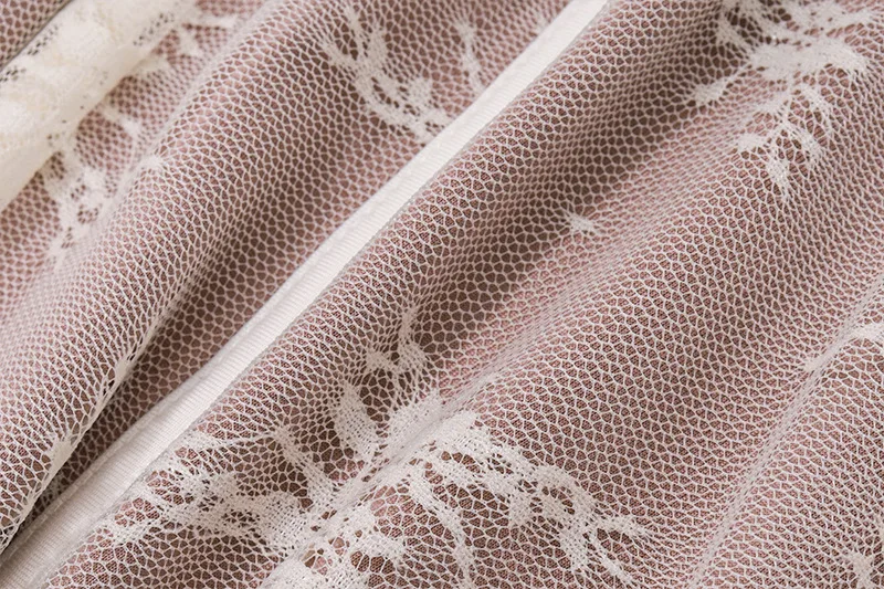 European and American women's new flared sleeve ballet style sexy and pure desire lace wrapped chest print long sleeved dress