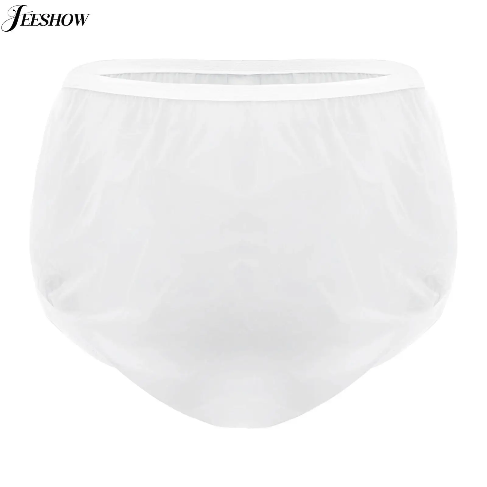 3 pezzi unisex per adulti copri pannolino impermeabile cintura elastica trasparente biancheria intima lavabile a tenuta stagna per l'uso con pannolini