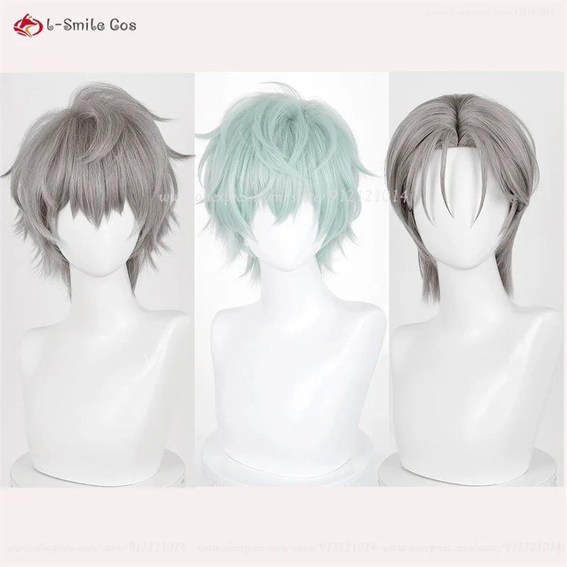 Peluca De Cosplay De Anime De Color Morado Claro Y Corta Para Hombres O Mujeres Fiesta Familiar De Halloween