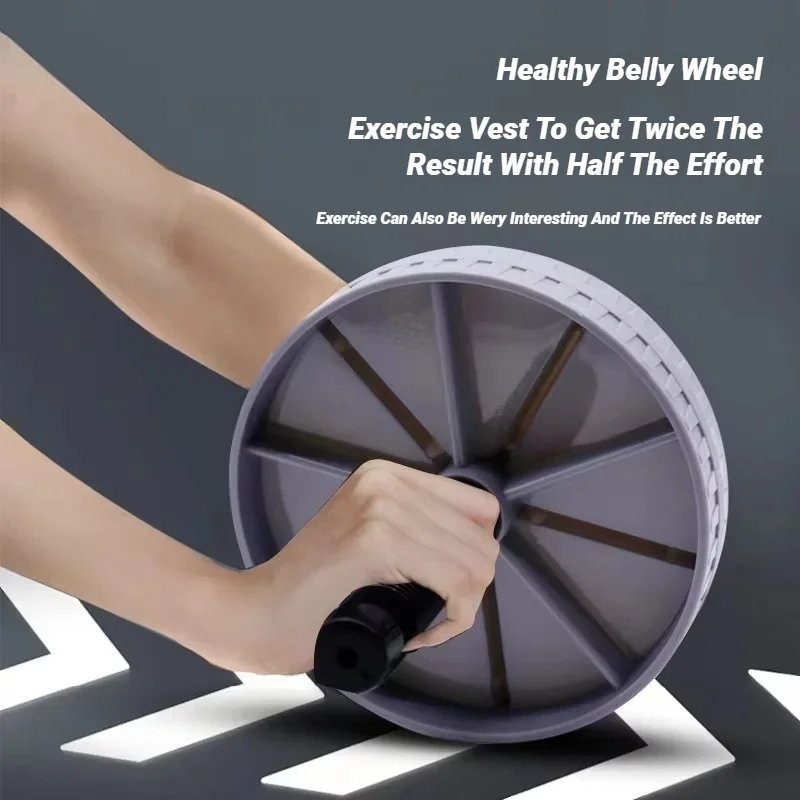 Ab Roller Wheel - Non-Slip Ergonomic Handles for Core Muscle Strengthening, Silent Home Gym Exercise Equipment with Knee Mat