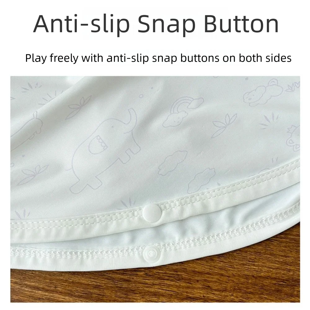 Breathable Baby Sun Protection Clothing Hooded Design UPF 50+ Sunscreen Cape with Snap Button Light-sensing Color Change