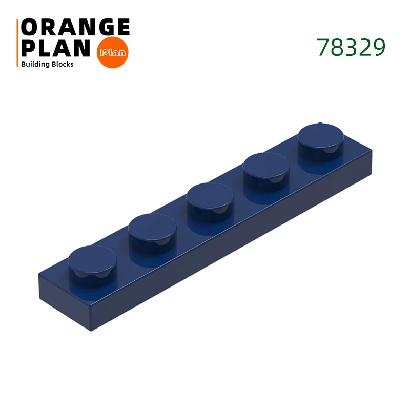 Vibrant Orange Building Plate 100g - Creative DIY Toy Assembly Parts