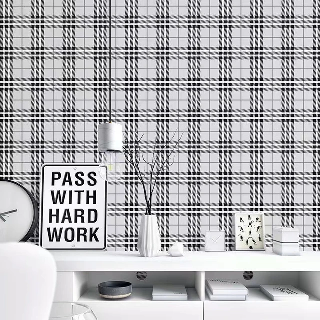 Black Plaid Wallpaper