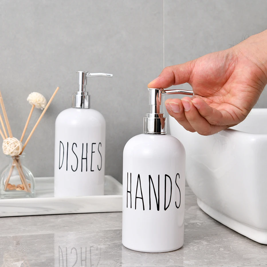 Kitchen Soap Dispenser Dish Soap Dispenser and Hand Bathroom Refillable Shampoo Shower Gel Bottle Mesa Adornment Bott soap dispenser refillable bottle shampoo dispenser soap dispenser bottle foaming soap dispenser