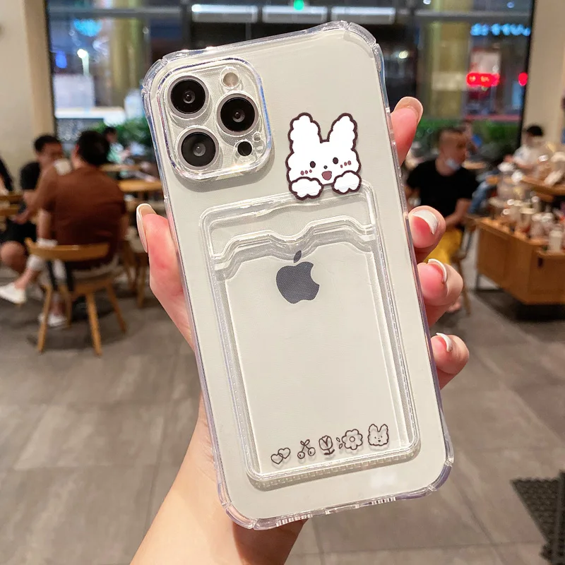thumbnail image 1 of Funda para teléfono con tarjetero y billetera para iPhone 14, 15 Pro, 11, 12, 13 Pro Max, funda para iPhone 16, 15, 7, 8 Plus, XR, SE, funda de silicona con bolsillo para fotos, 1 of 5