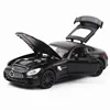 1:32 Mercedes Benz GTR AMG Sports car Simulation Diecast Metal Alloy Model car Sound Light Pull Back Collection Kids Toy A83 2