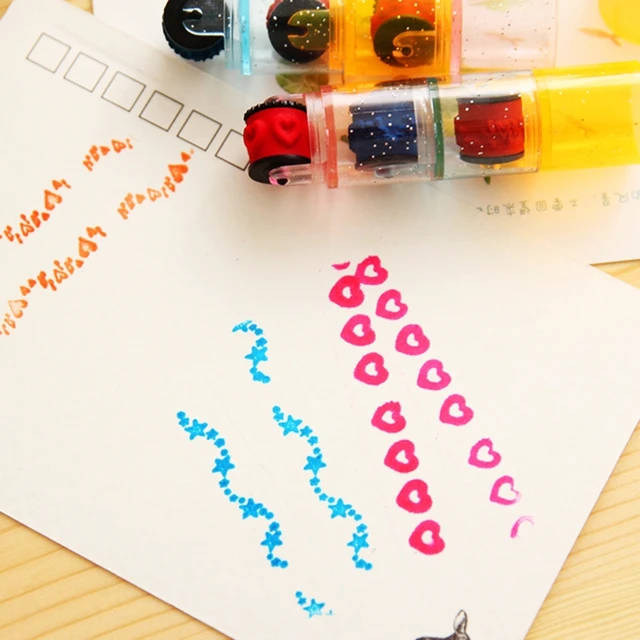 Large Size Mini Ink Stamp Roller Creativity Improve DIY for Kingdergarten Kids Play with Creative Kids Painting Kit 3