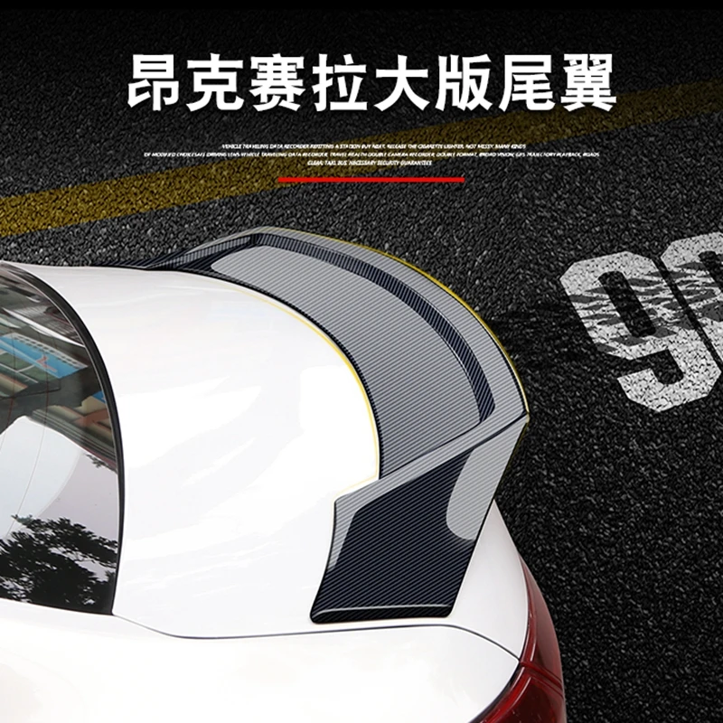 

For MAZDA Axela Spoiler 2014-2017 MAZDA Axela spoiler High Quality ABS Material Car Rear Wing Primer Color Rear Spoiler