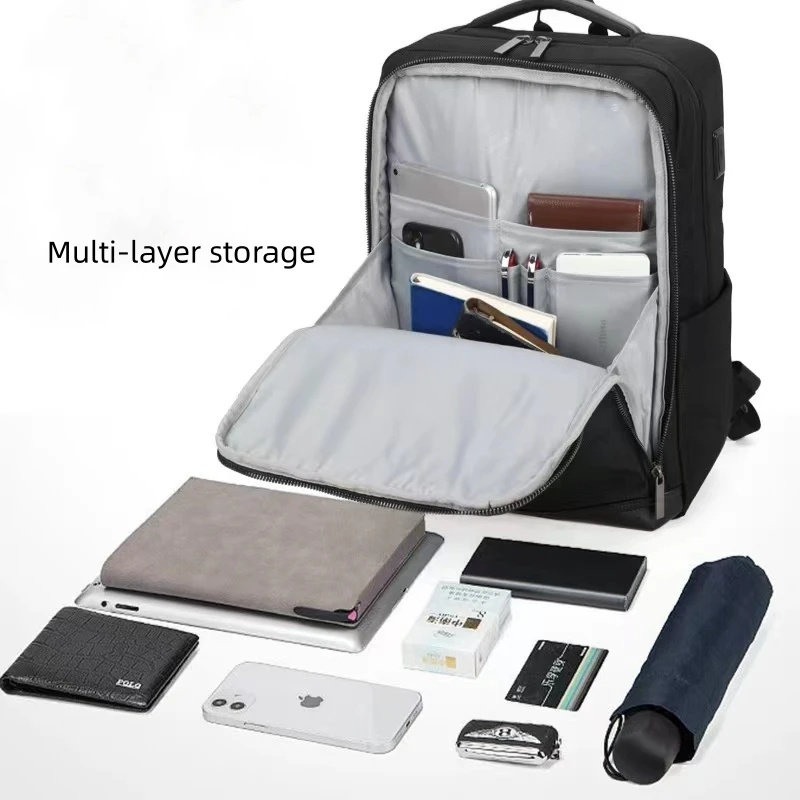 Bag Expansion Backpack Nylon Waterproof Computer Bag Business Travel Bag New Fashion Leisure Bag Schoolbag