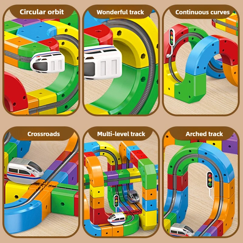 Children Magnetic Rail Car 6