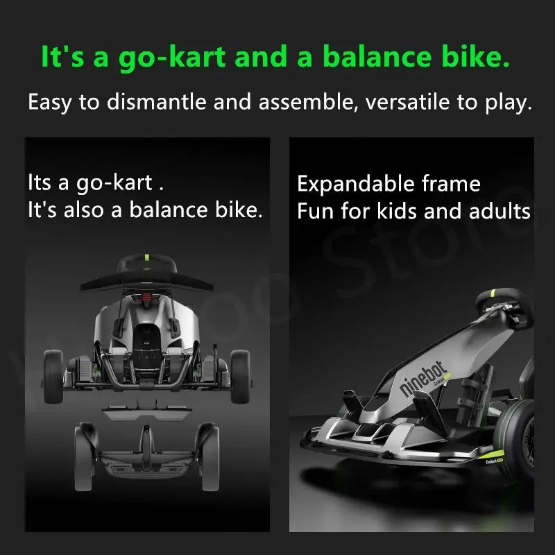 Ninebot-Segway Go Kart Pro 2電動バランススクーター,改良版,63V