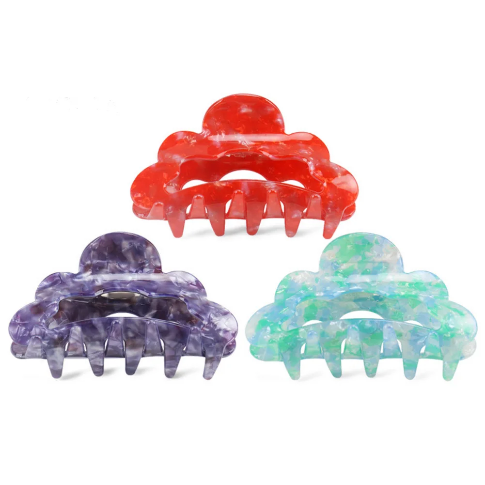

Fine Beauty Hair Clamp Claw for Women Girls Cellulose Acetate Hair Accessory Ornament Jewelry , Ponytail Holders for Tiara Prom