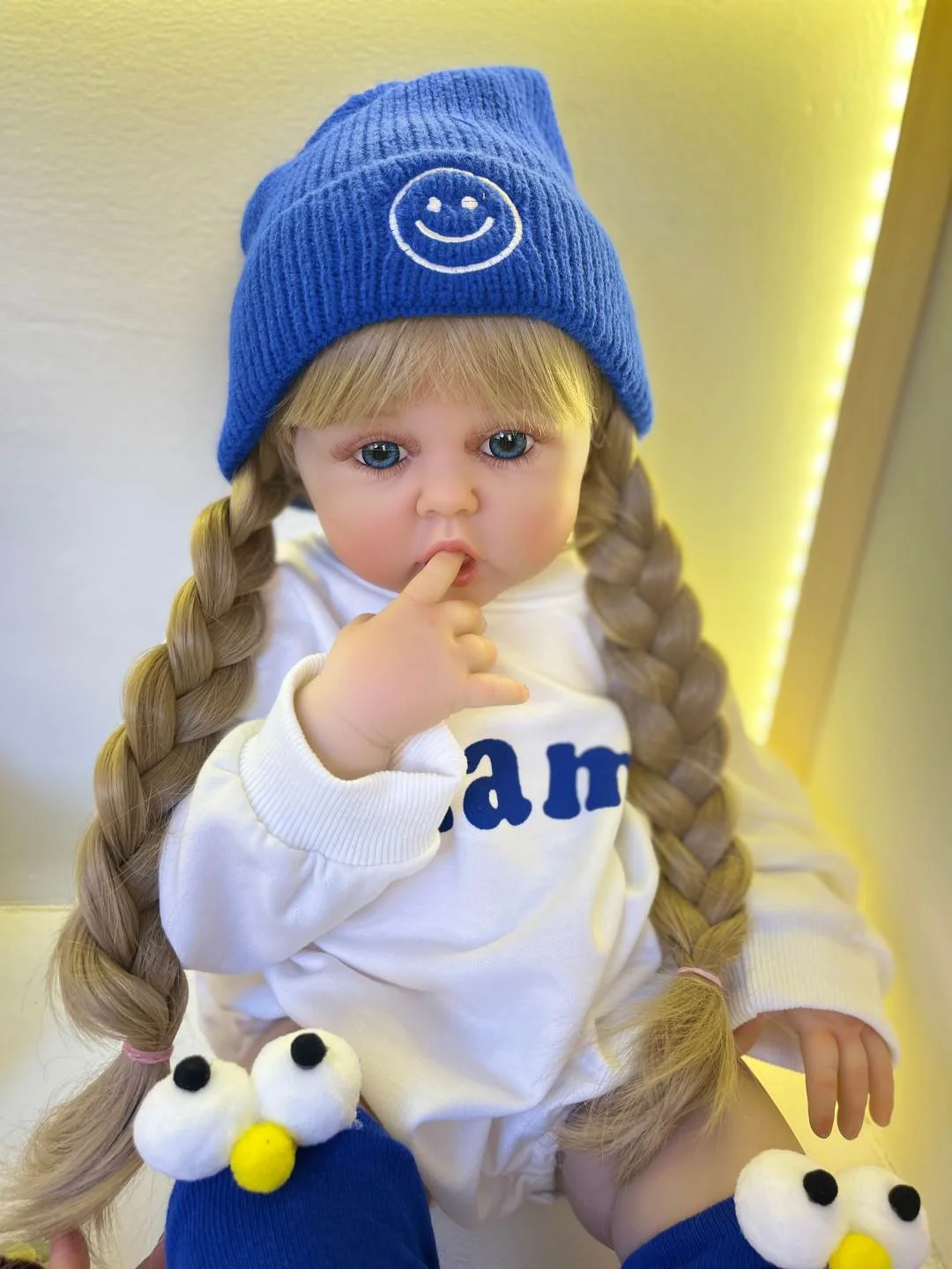 Silicone Reborn Doll 60cm Toy For Girl Lifelike Vinyl Princess Baby With Cloth Body Bebe Birthday Gift Dress Up Boneca 3