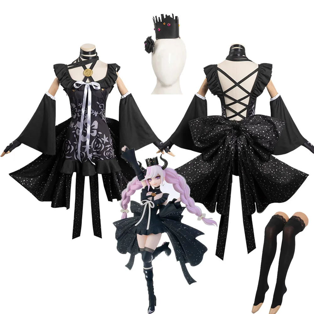 

Anime Enigma Archives RAIN CODE Death Cosplay Dress Costume Skirts Crown Outfits Girls Women Adult Fancy Halloween Carnival Suit