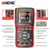 ANENG AOS02 Digital Oscilloscope 48MS/s Sampling Rate 10MHZ Analog Transistor Test Multimeter Bandwidth Support Waveform Storage 6