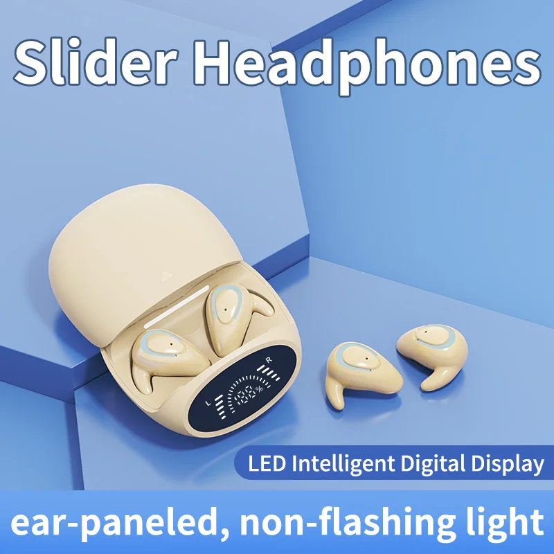 Compact Bluetooth Earbuds with Digital Display – Extended Playtime