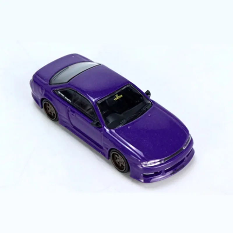 다이캐스트 체중계 Silvia S14 럭셔리카 로고 진미 합금 자동차 모델 정적 금속 소장용 장난감, 휴일 선물, 1:64