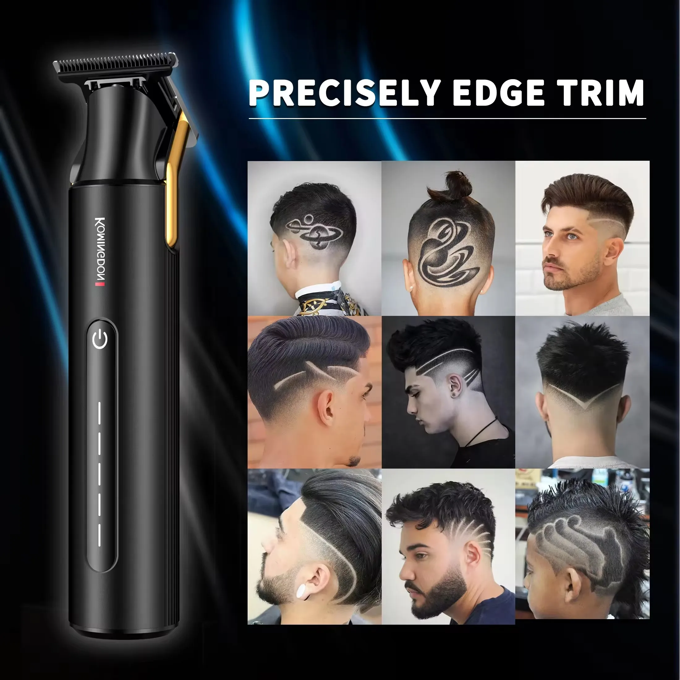 Xiaomi Komingdon Waterproof Beard Trimmer Professional Rechargeable Electric Cordless Hair Clippers Trimmer for Men Hair Cut 4