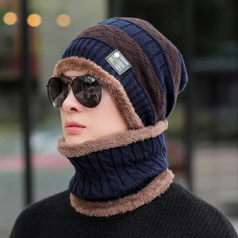 Skullies Hattar Vintermössor För Herr Dam Ullhalsduk Kepsar Balaklava Mask Bonnet Stickad Mössa_voghion.com