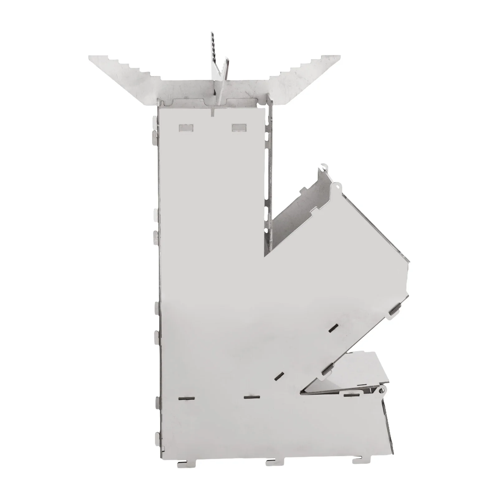 Foldable Camping Wood Stove Stainless Steel Collapsible Rocket Firewood Stove For Hunting Fishing Picnic Camping Supplies