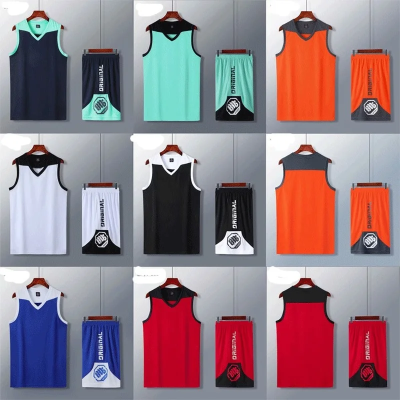 Sleeveless Men's Basketball Suit With Pocket Kids Training Sports