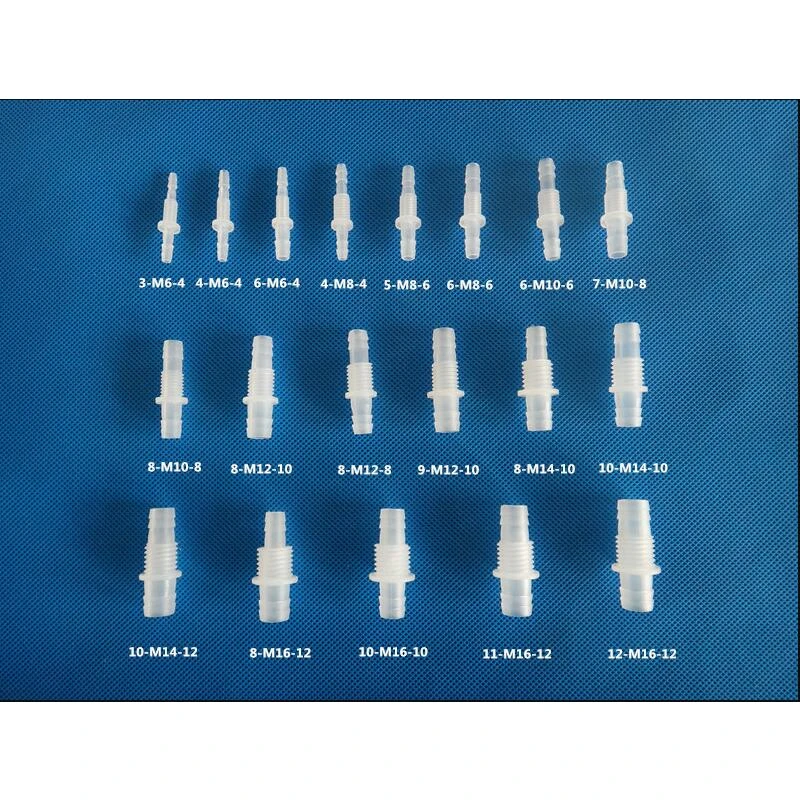 

Plastic Pipe Fitting Pagoda Barb Coupling Equal Reducing Male Thread Straight Fish Tank PP Insert Hose Bulkhead Connector