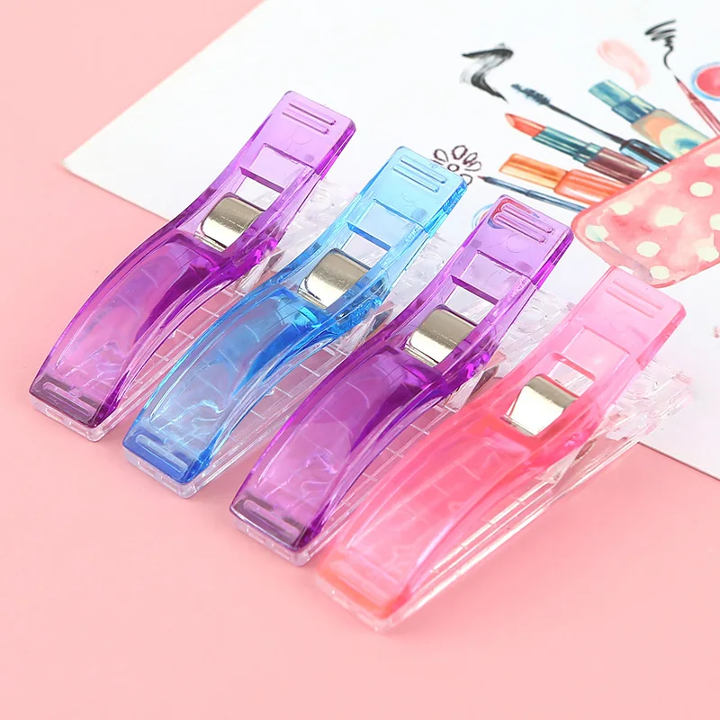 Sewing Clips Plastic Handmade DIY Crafts Clothing Crocheting Knitting Multi-purpose Safety Clips Binding Clips Paper 50PCS 55MM
