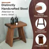 Teak Shower Stool, 15.8" x 11.8" x 17.9", Comfortable and Sturdy Spa Seating for Seniors & Individuals with Limited Mobility 6