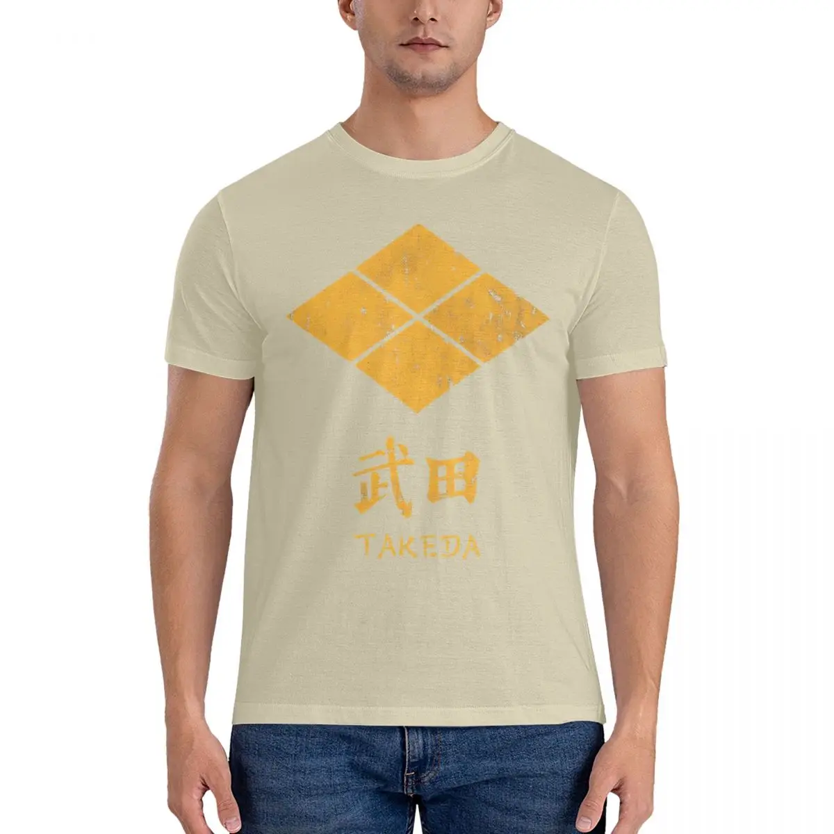 thumbnail image 1 of Camisetas Takeda para hombre con el logotipo del clan japonés, divertidas camisetas de manga corta y cuello redondo, de algodón, recién llegadas., 1 of 7
