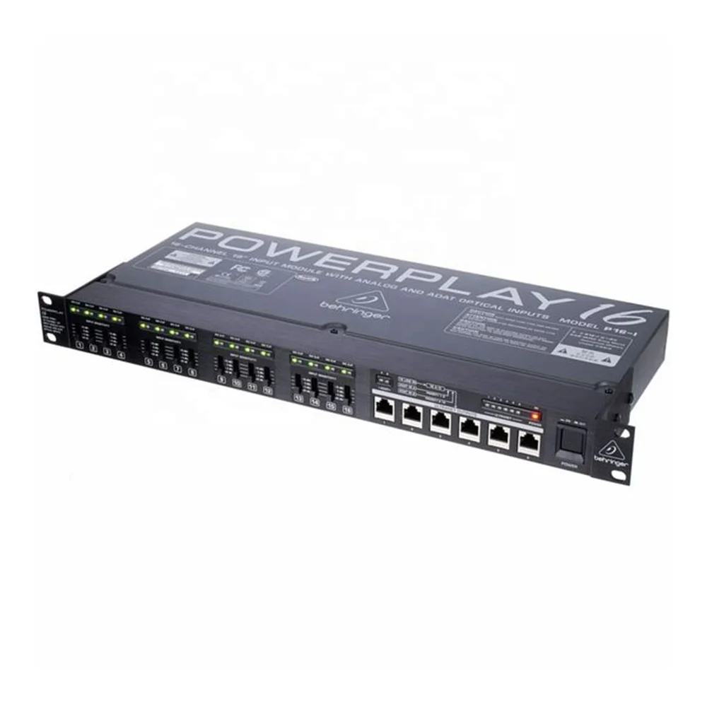 

Behringer Powerplay P16-I Digital Snake & Audio Distribution Input Module Pa System Studio Analogue - Digital Converter