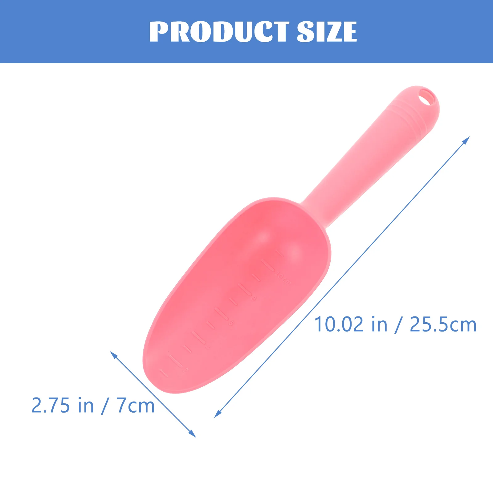 2 PCS Plastic Hand Trowel Homegrown Gardening Tool Flowerpot Break Scoop for Garden Plant(Blue and Pink)