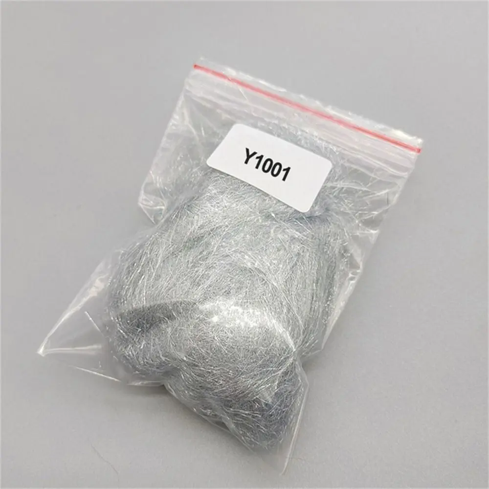 1 Beutel 3,8 cm Eis synchron isieren synthetische Fasern Köder fisch Streamer Flash dünne Eis flügel Salter water Fliegen binde material – Detail 12