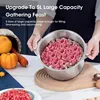 Stainless Steel Electric Chopper Meat Grinder Mincer Blenders For Kitchen Food Processor Multifunctional Kitchen Food Shredder 5