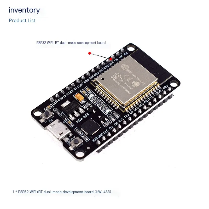 S6b15d93312844c938bf799533fc0d7e68 (1 sztuk/partia) ESP-32 moduł rozwojowy 8266 bezprzewodowy WIFI + Bluetooth Dual Core CPU CH9102 ESP32 palnik