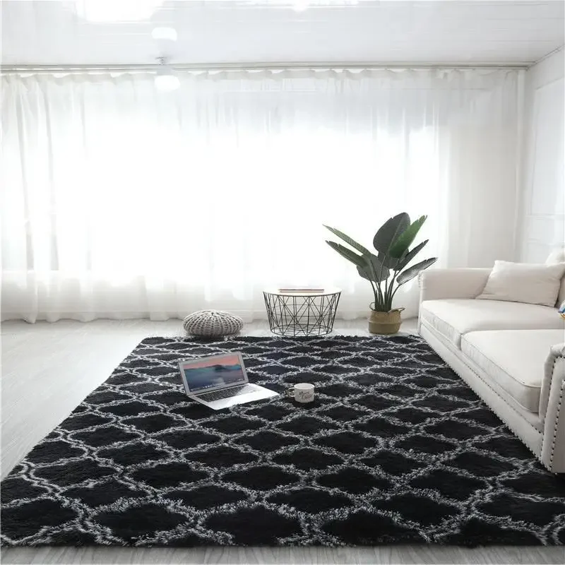 thumbnail image 1 of Alfombra gruesa para sala de estar, alfombra de felpa esponjosa, alfombra para dormitorio de niños, alfombra para ventana, mesita de noche, decoración del hogar, alfombra de terciopelo suave para el s, 1 of 5