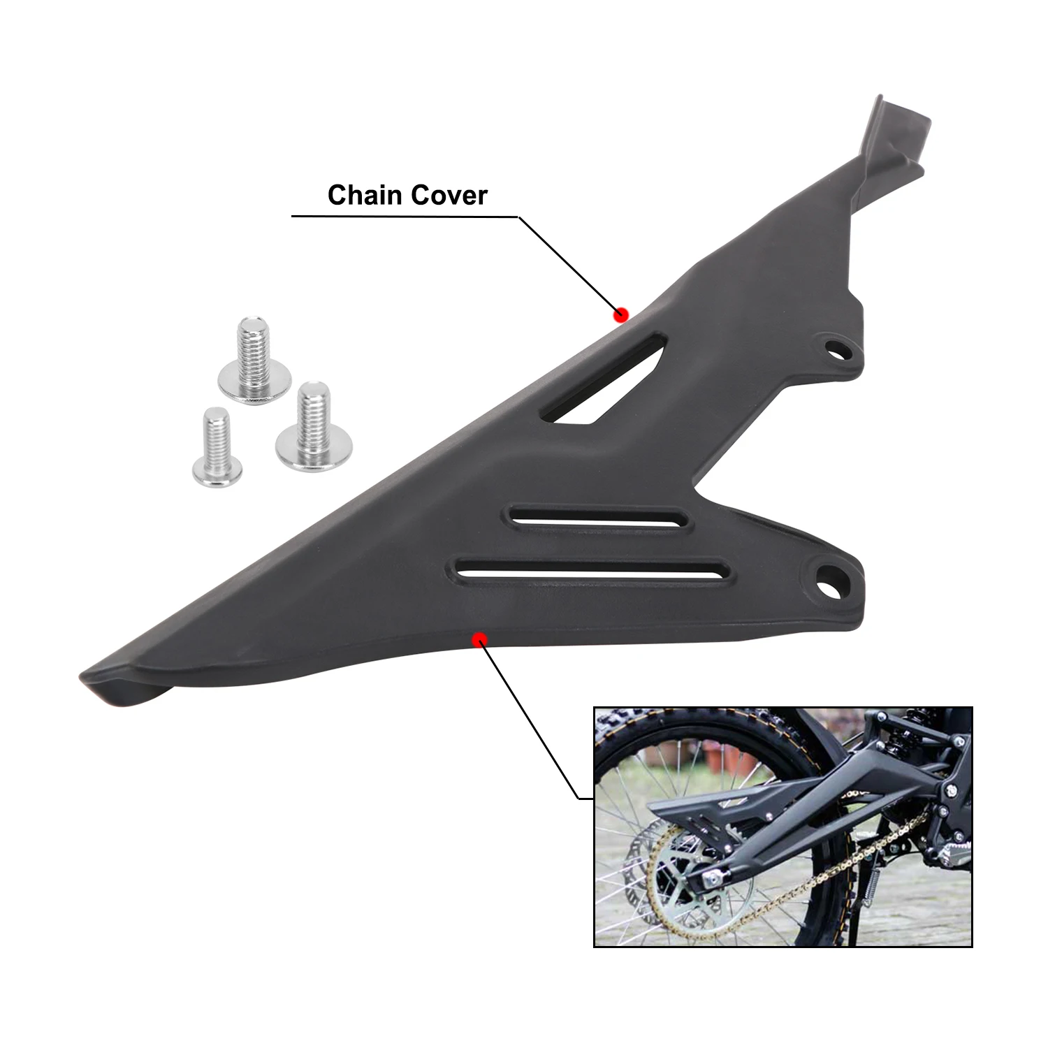 

Motorcycle Chain Cover Chain Guard Plastic Protector For Sur Ron Sur-Ron Surron Lightbee Light Bee Electric Cross-country Bike